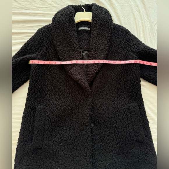 SHAWL COLLAR BLACK FLEECE JACKET SIZE SMALL FROM MATTY M. MINT CONDITION. - Picture 4 of 8